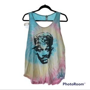 Will Smith tie dye tank